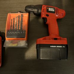 Black and Decker cordless drill 