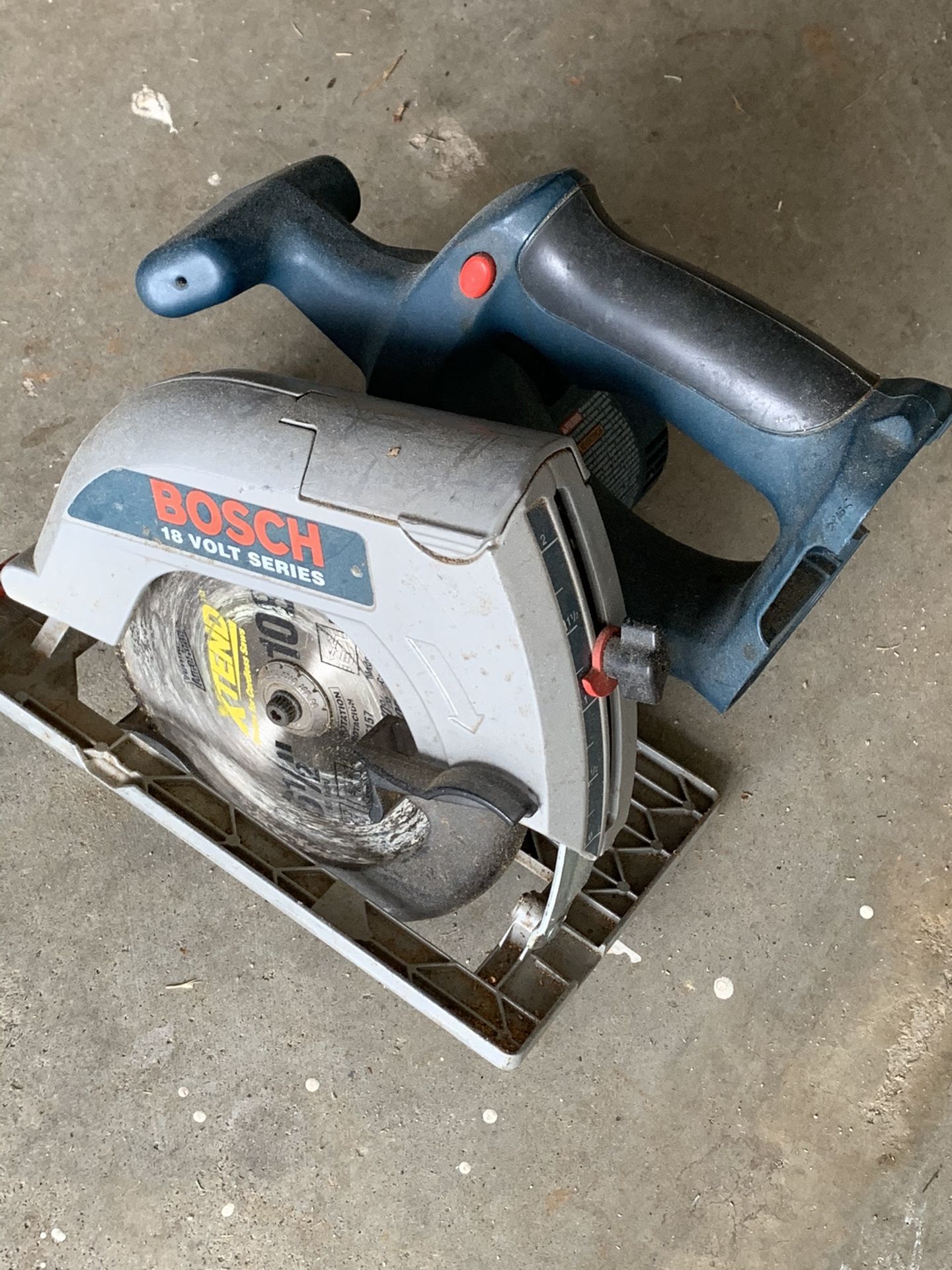 Bosch Circular Saw ( 6 1/2” dia) 18 volt. Tool only.