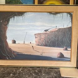 wall art,, canvas, oil 1973 by Kenneth Stancin