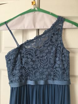 David’s Bridal One Shoulder Junior Bridesmaid Dress