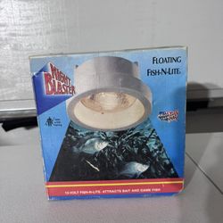 Night Blaster Floating Fish-N-Lite 12V Boat / Fishing Light – in box