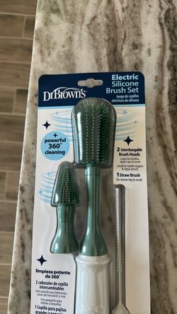Dr. Brown's Electric Silicone Brush Set Bottle Scrubber