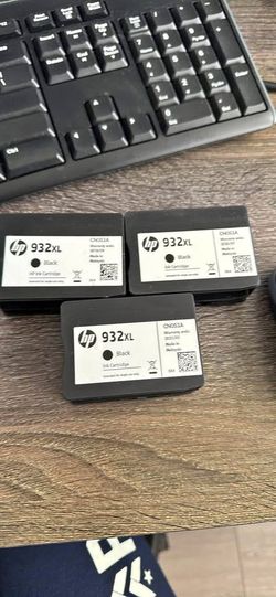 New HP genuine 932xl black ink cartridge set of 3