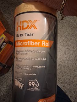 New hdx easy tear microfiber roll