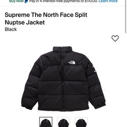 supreme north face nuptse