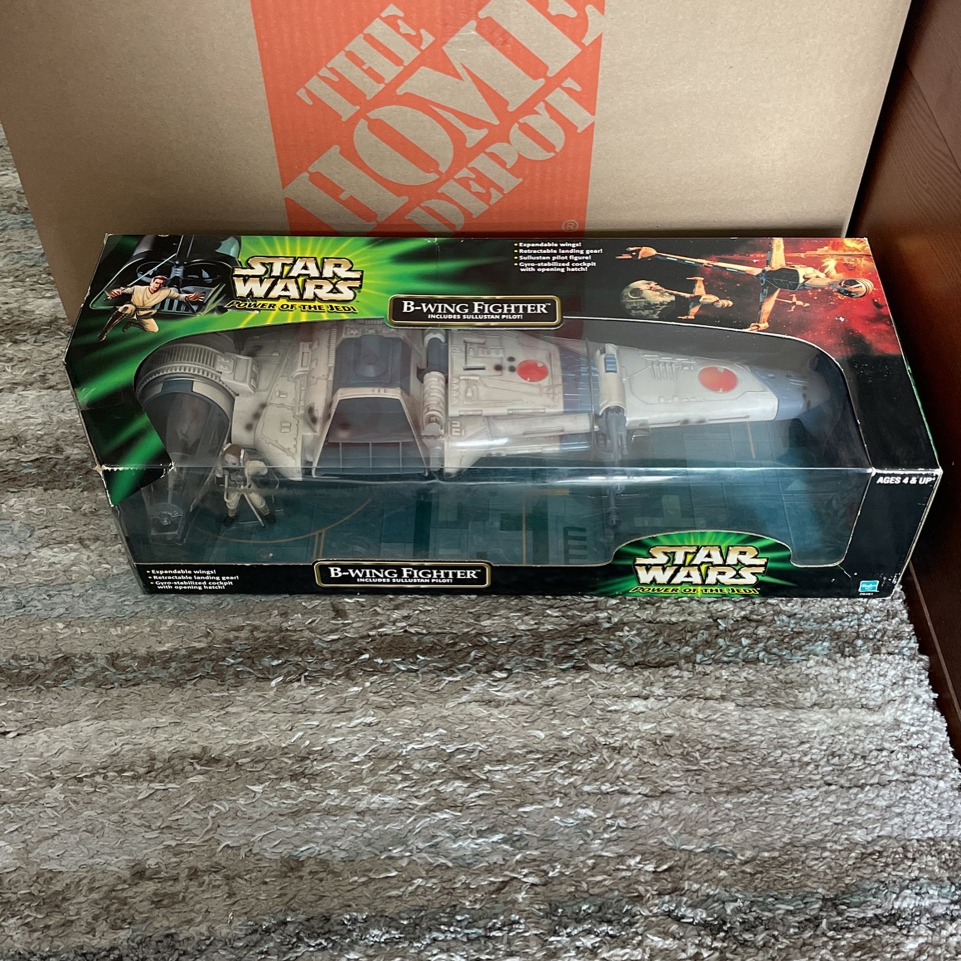 Star Wars Power Of The Jedi B-Wing Starfighter W/pilot