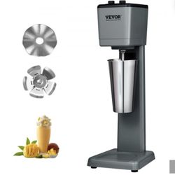 VEVOR Milkshake Maker Machine, 375W Commercial Milk Shake Maker Mixer, Single Head Drink Mixer Blender Machine, 3-Speed Milkshake Blender with 27.7oz 