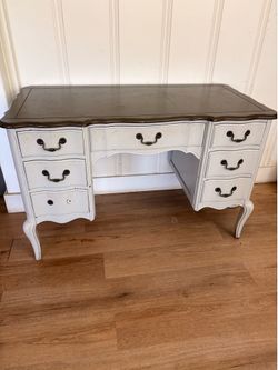 Vintage Angelus Deauville Provincial desk, made in Los Angeles