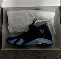 Jordan 14 unc blue size 10