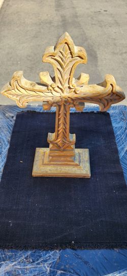 Vintage Ornate Standing Cross