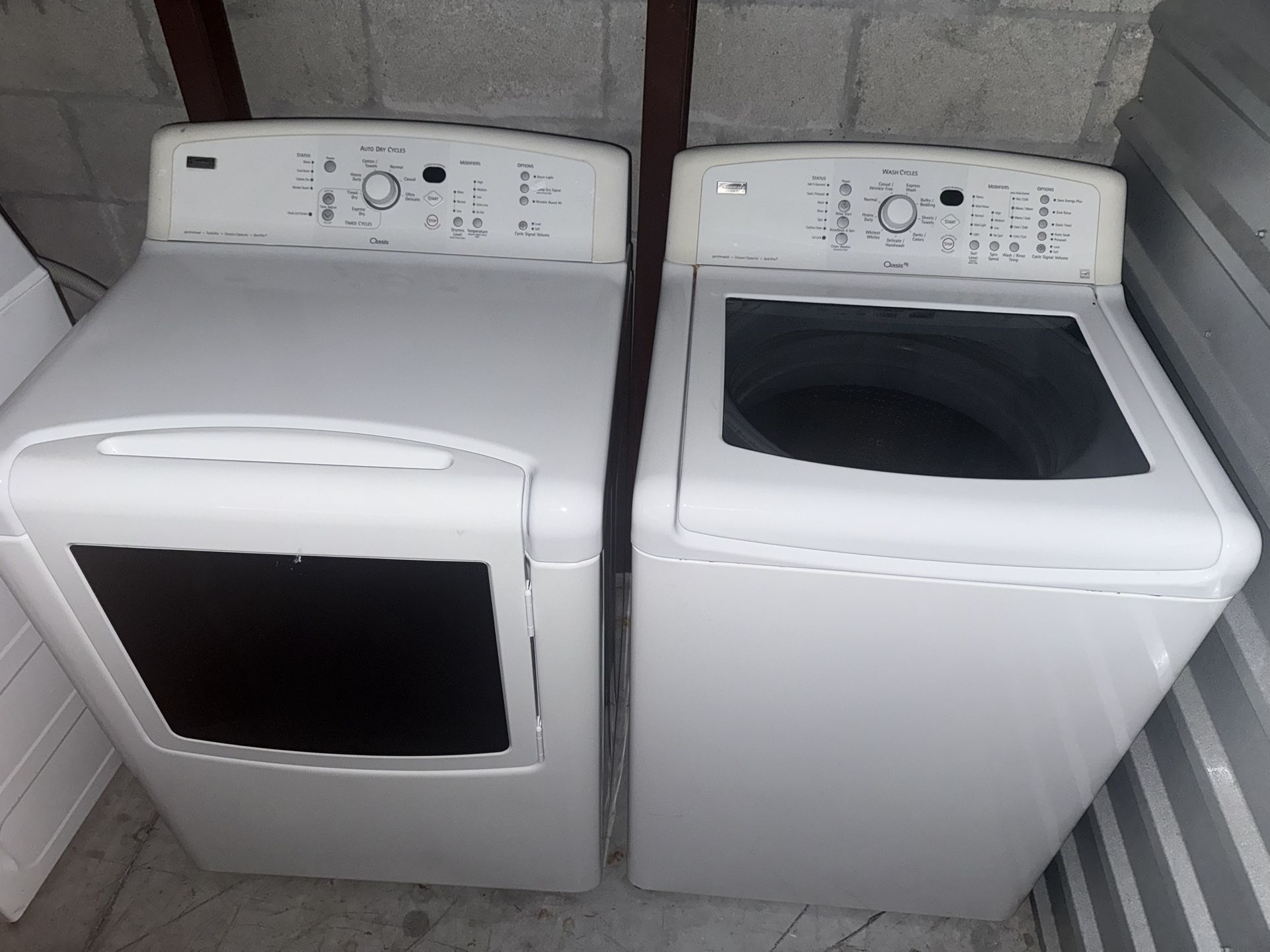 Kenmore Washer/dryer Set