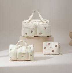 Set of 3 (DUFFEL BAG + TRAVEL BAG + POUCH FULL BEARS)