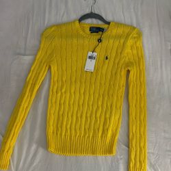 Ralph Lauren Yellow polo Sweater 