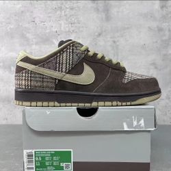 Nike Dunk SB Tweed Suede Low Top Boardshorts Men's Brown