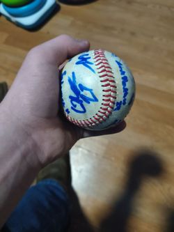 Signed baseball ball