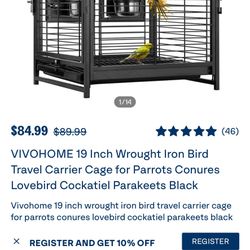 Travel Bird Carrier Cage 