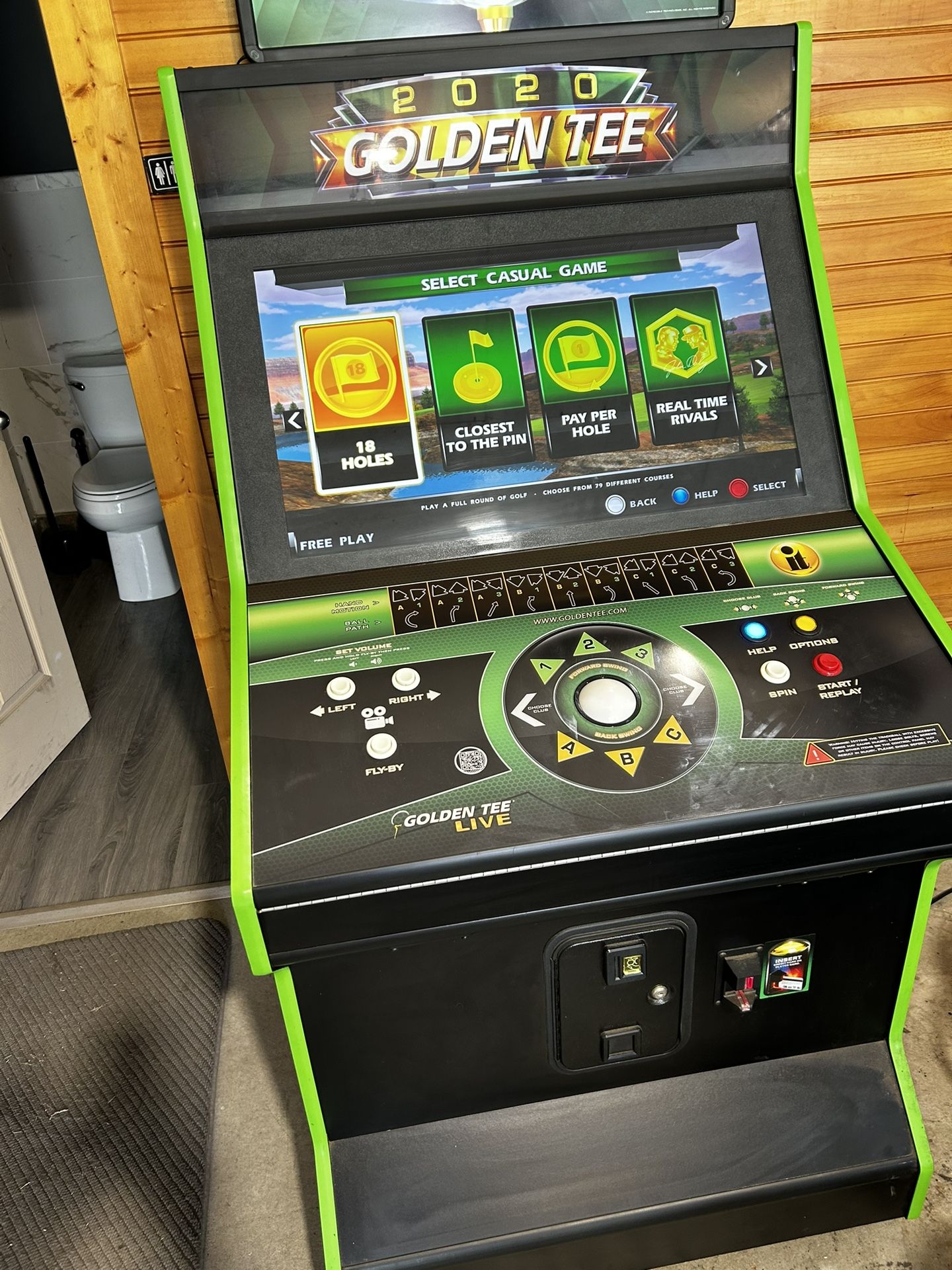2020 Golden Tee Arcade Video Game