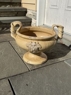 Italian Pottery Urn / Planter – Wild Olive Co. Italy – Hand Sculpted