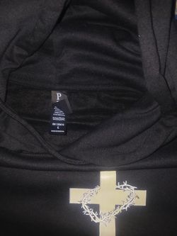 Christian Black hoodie Large