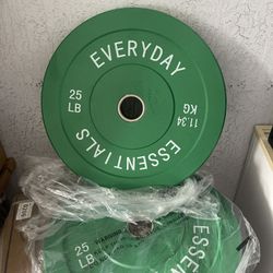 2 x 25 lb Olympic Weight Plate – Standard 2” – Gym Weight