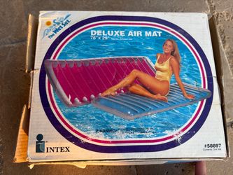 NEW Vintage 1994 Intex Brand The Wet Set Deluxe Air Mat Lounge Pool Mat 76”X29”