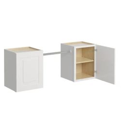 Mill’s Pride Greenwich Verona White Plywood Laundry Room Wall Cabinet