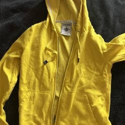 Yellow pink zip up