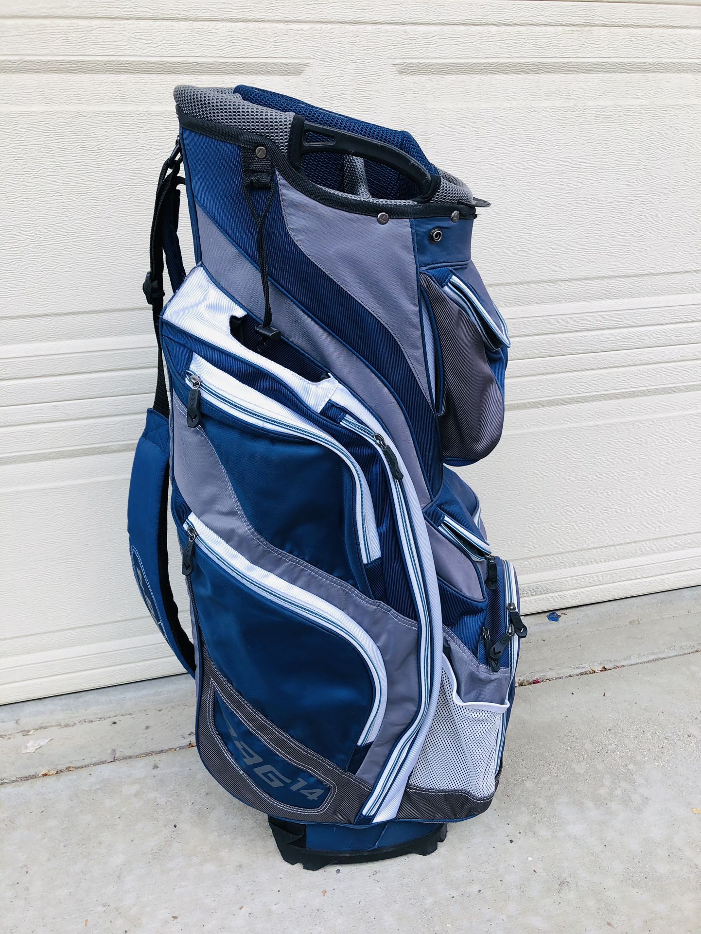 Org 14-Way Golf Cart Bag Blue