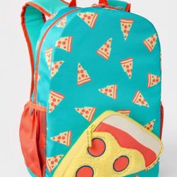 Cat And Jack Novelty 17" Pizza Backpack Brand New With Tags School Food Yummy