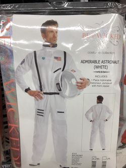White astronaut Halloween costume for adults
