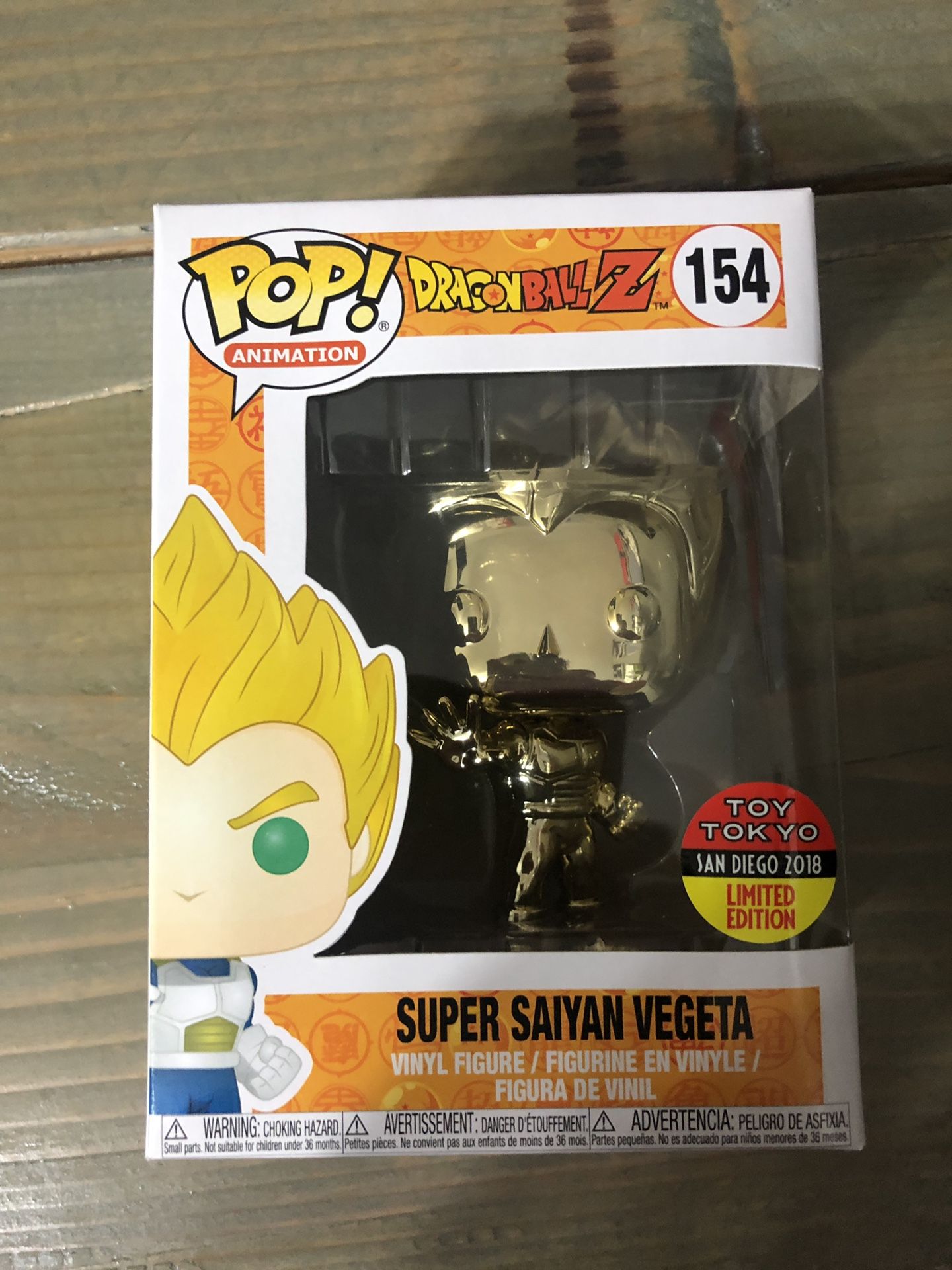 Vegeta Gold Chrome Funko Pop Dragon Ball Z