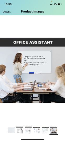 Glass magnetic White Board