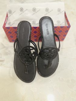 Tory Burch Miller Crystal Embellished Sandals