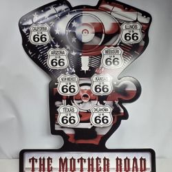 The Mother Road Heavy Metal Sign Shop Office Auto Garage Home Wall Decor.