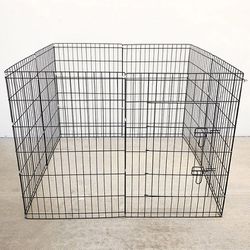 (Brand New) $43 Foldable 36” Tall x 24” Wide x 8-Panel Pet Playpen Dog Crate Metal Fence Exercise Cage 