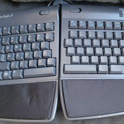 Kinesis Freestyle 2 Quiet Mechanical Ergonomic Keyboard For PC With The VIP 3 Package