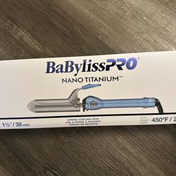 BaBylissPRO Nano Titanium Curling Iron 450°F 1.5" Barrel