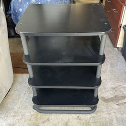 Sanus Heavy Duty Media / A/V Stand & Rack In Black With Casters