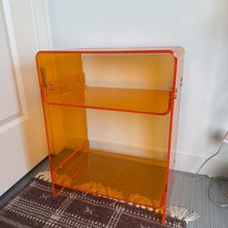 Orange Acrylic Table 23”