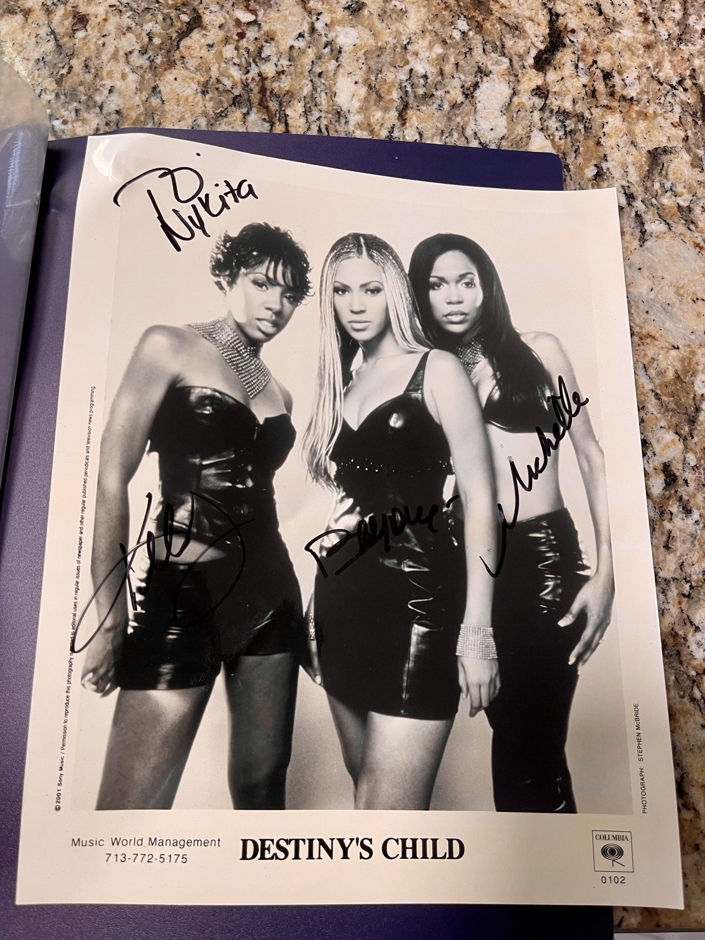 90’s Beyoncé/Destiny’s Child Autographed Photo