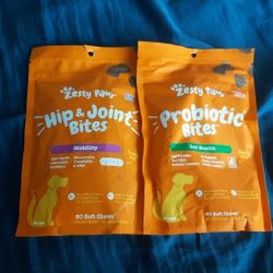 Zesty Paws Hip & Joint/Gut Health (Combo) - Duck/Pumpkin Flavor 60/60ct.