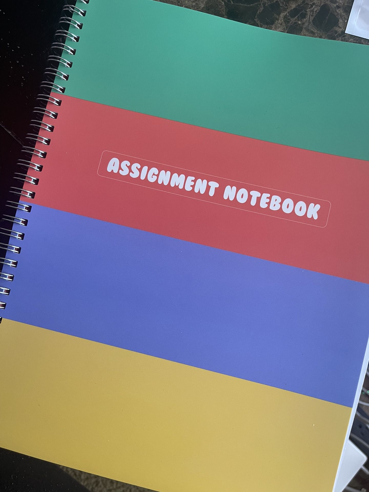Assignment Student Notebook