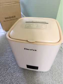 Automatic Portable Washing Machine, Mini Washer with Quiet and stable operation, Top Load, Compact for Dorms, Travel, Underwear & Socks,