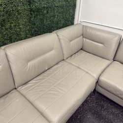 Leather Sectional Couch 