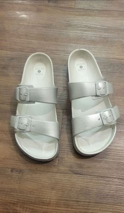 Shade & Shore Double Strap Slide Sandals