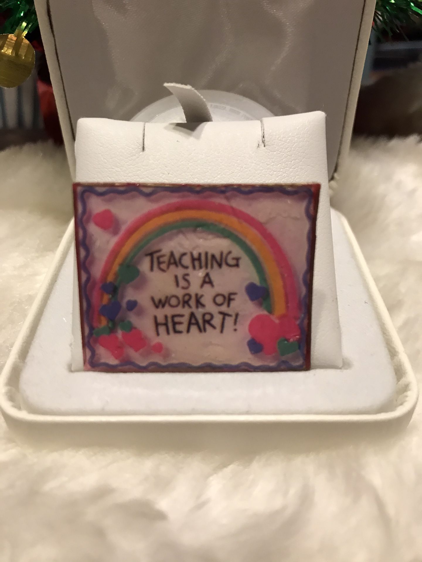 Pretty!! Meaningful Teachers “Work of Heart “Pin