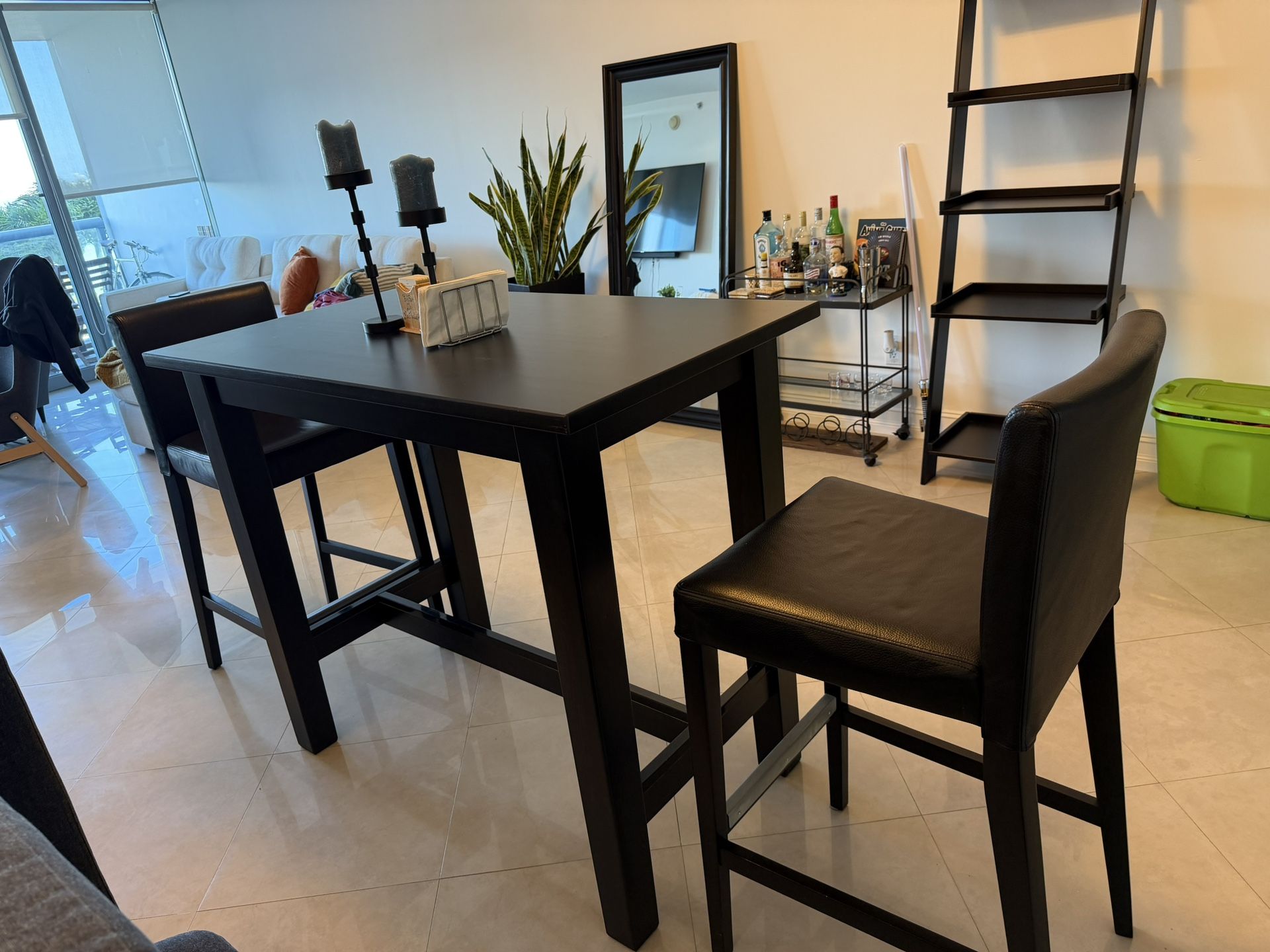 IKEA Bar Table With Chairs