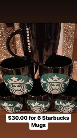 New Black Starbucks Mugs