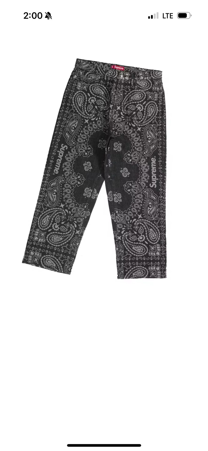 Supreme Paisley Denim