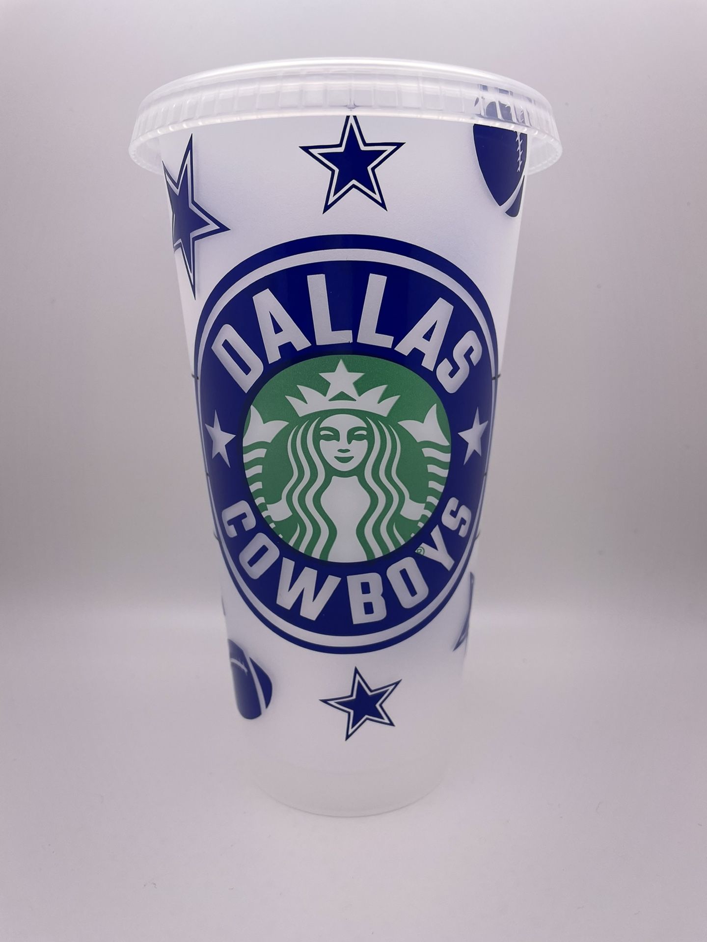 🏈 Football Custom Starbucks Cold Cup Personalized Cups Dallas Cowboys Cup